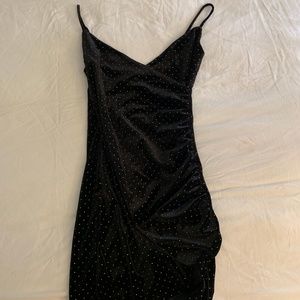Black Velvet Bodycon Dress